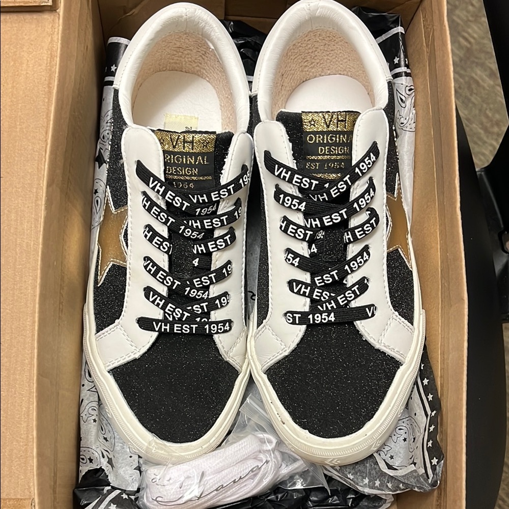 VH Original Design Black and White Sneakers